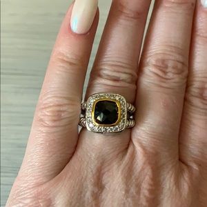 Two toned silver ring